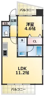 プレジオ十三【14階】の間取り