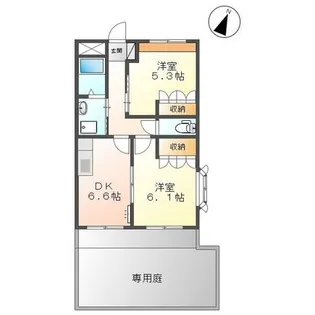 ハピネス・I【1階】の間取り