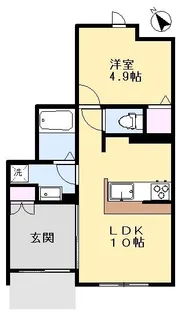 コリド赤塚A【1階】の間取り