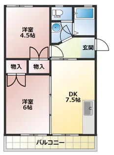 サンハイム幸【2階】の間取り