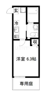 noa東寺駅【1階】の間取り