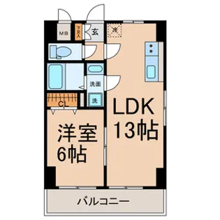 プリミエール平和【3階】の間取り