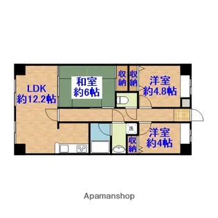 コスモ市原青葉台【6階】の間取り