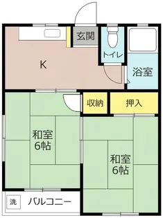 多井畑アパート【2階】の間取り