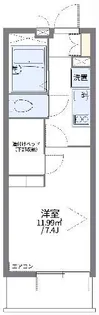 レオパレスRINA【2階】の間取り