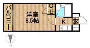 中沢シティハイツガーデン【1階】の間取り