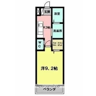 アルフォレスト折立【3階】の間取り
