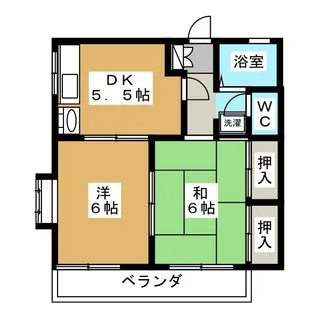 ソシアル森【2階】の間取り