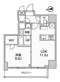 S-RESIDENCE新御徒町chiaro【9階】の間取り