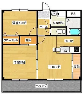 エボルシオン【3階】の間取り