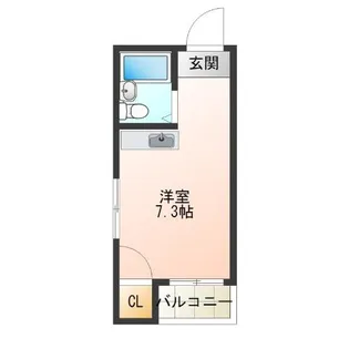 サンプラザ岸里【4階】の間取り