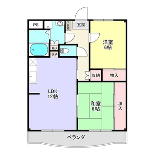 ル・シェル【2階】の間取り
