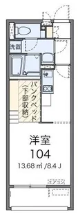 ミランダオリーブガーデンII【1階】の間取り