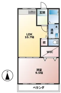 バンティアンハイツ【1階】の間取り