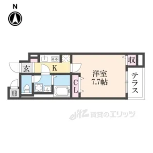 リグノ天理【1階】の間取り