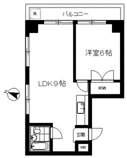 内健ビル【6階】の間取り
