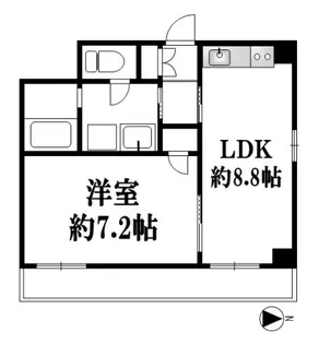 パストラル野毛マリヤ【9階】の間取り