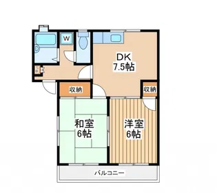 ホワイトハイツ【1階】の間取り