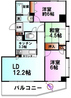 アーバンキャッスル湘南藤沢【3階】の間取り