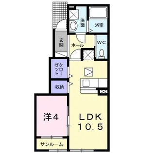 センプリチェII【1階】の間取り
