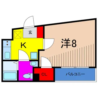 レンティーヴァ綾瀬【2階】の間取り