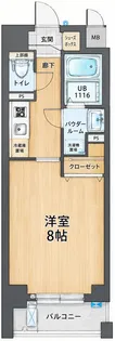 エイペックス新大阪【3階】の間取り