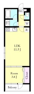 クリフビレッジG棟【2階】の間取り