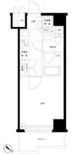 ルーブル川崎貝塚弐番館【6階】の間取り