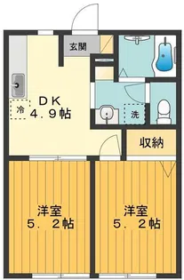 サンミッシェル【2階】の間取り
