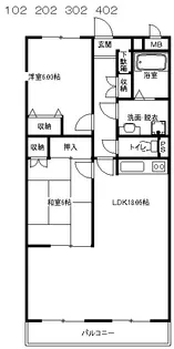 フルール湘南【3階】の間取り