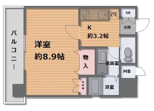 パラッツォ ディ モデルノ【3階】の間取り