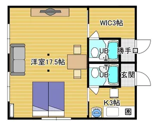 ハウスサニーヒルズ【1階】の間取り