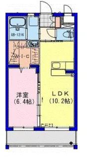 ライズキリシマ【4階】の間取り