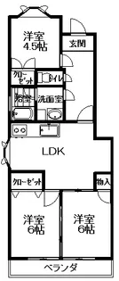 オナヤマンション【3階】の間取り