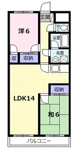 ファミリータウンむらた【2階】の間取り