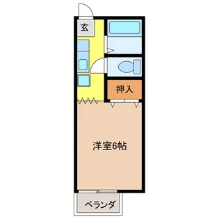 岐阜県岐阜市薮田南4【アパート】の間取り