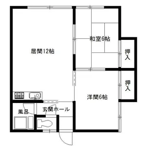 HK末広2・5【2階】の間取り