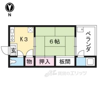 西野荘【1階】の間取り