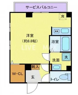 レピュア大島レジデンス【3階】の間取り