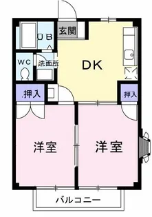 パピヨン向山【2階】の間取り