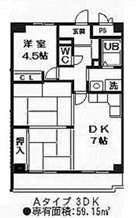 ミュー高麗橋【11階】の間取り