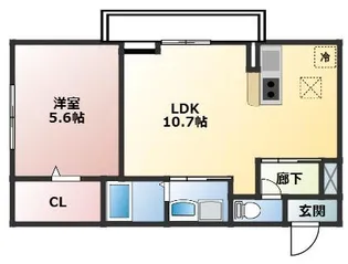 Dレジデンス東近江【1階】の間取り