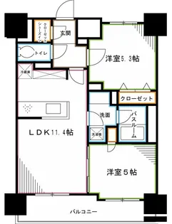 東京都中野区白鷺1【マンション】の間取り