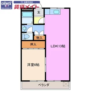 林ビル【2階】の間取り