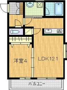 ディアコート御領【3階】の間取り