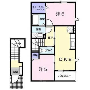 サンブリーズII【2階】の間取り