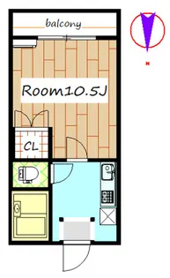 M‘s ISHIHARA【3階】の間取り