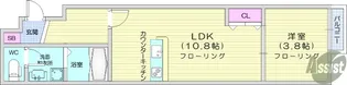 1LDKの間取り画像