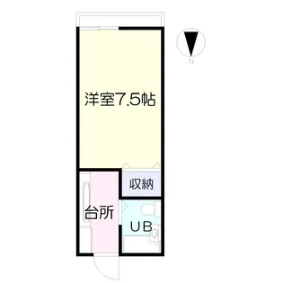 ヤングハイム東台【1階】の間取り