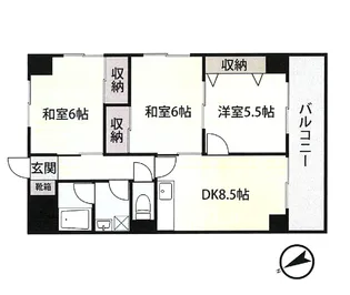 3DKの間取り画像